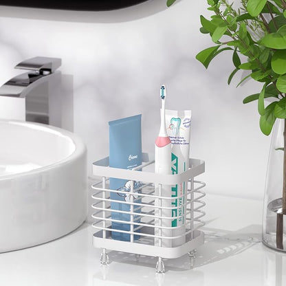 Luxspire Toothbrush Holders for Bathroom, Stainless Steel Electric Toothbrush