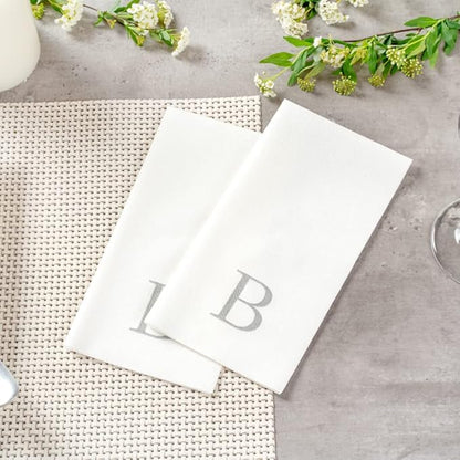 Luxenap 15.8 X 7.9 Inch Linen-Feel Guest Towels, 2000 Lettered Hand Towels