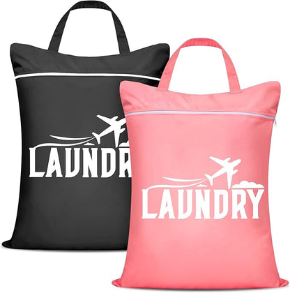Fiodrimy 2 Pcs Large Travel Laundry Bags