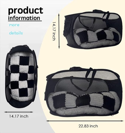 1 Pack Collapsible Laundry Baskets Popup Mesh Laundry Basket Durable Handles