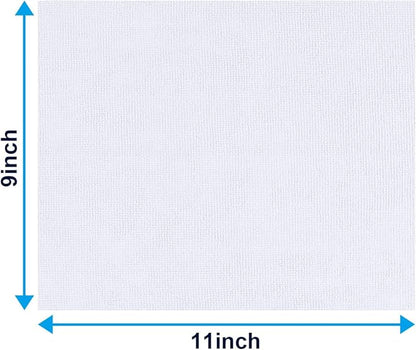GLIMGLINT White Microfiber Cleaning Cloth, 100 Pack Cleaning Rags, Ultra