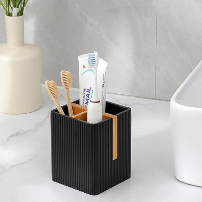rejomiik Toothbrush Holders for Bathrooms Countertop, 3 Slots Electric Tooth
