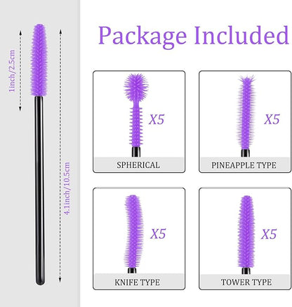 FJW Machine Cleaning Brushes, Reusable Silicone Dense Bristles Clean Brush