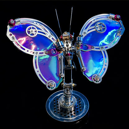 Arcynix Mostarle Cyberpunk Phantom Butterfly 3D Metal Puzzle Kit 243 Piece Adult Craft Kit LED Light Model for Teens and Adults 3D Puzzles and Metal Earth Models Perfect DIY Gift