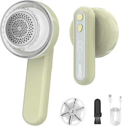 COPPA Lint Remover, LR-01 Remove Fuzz Lint USB-C Rechargeable 6 Blades & 3