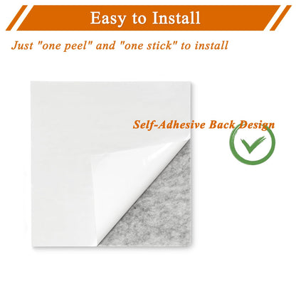 HULAVO Square Felt Cork Bulletin Board Tiles, Self Adhesive DIY Felt Pin Board for Wall 30" x 20" with 35 Pushpins for Office School Home Wall Decor Stickers Memos Photos Display (Camel & Grey)