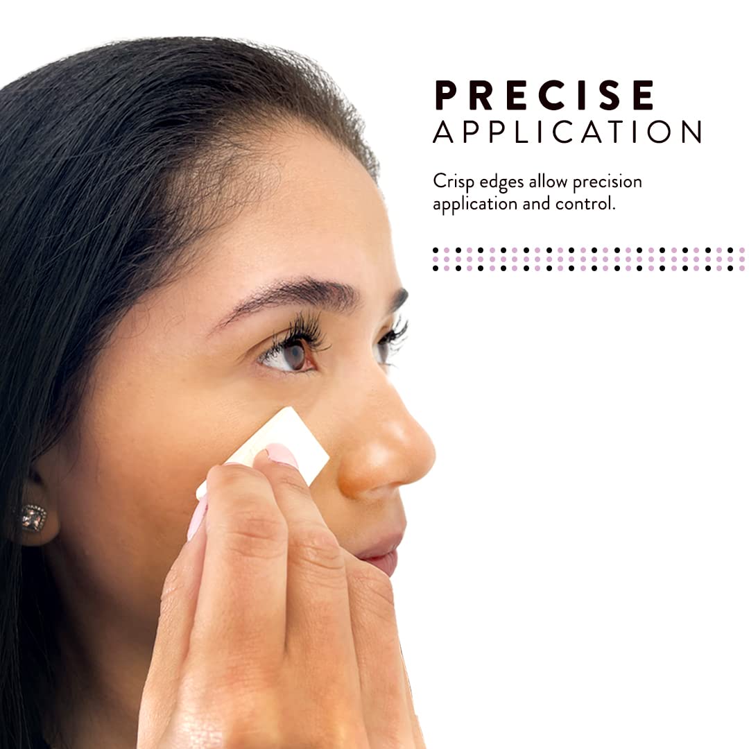 Artist's Choice 100 Pack Makeup Sponge Mini Applicator Wedges, Triangle Cosmetic Sponges For Foundation, Blush, Eye Shadow, Blending, Latex Free, Perfect for Face Painting and Halloween Makeup