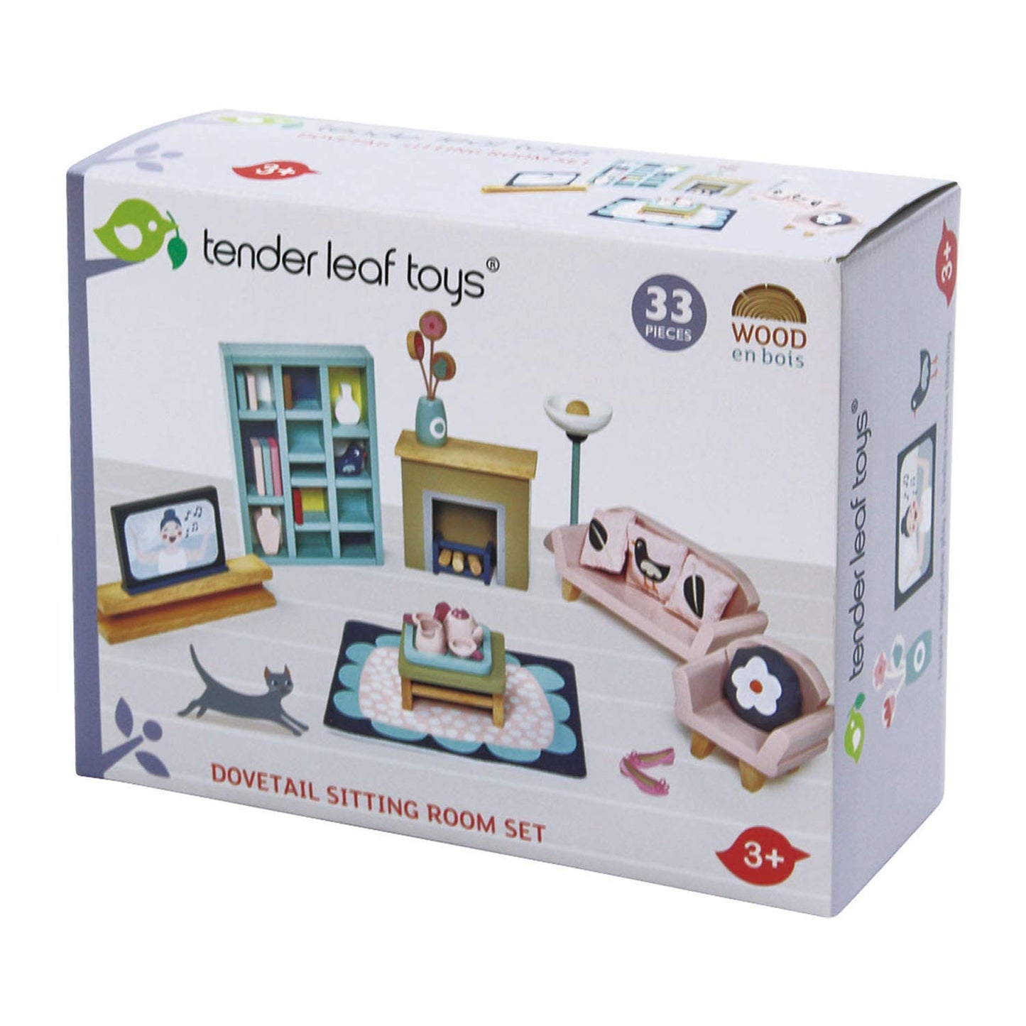 Tender Leaf Toys - Dovetail Dollhouse Accessories - Detailed Wooden Furniture Sets and Room Decor - Encourage Creative and Imaginative Fun Play for Children - Age 3+