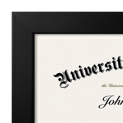Americanflat 8.5x11 Diploma Frame with Shatter-Resistant Glass - Set of 2 - Document Frames with Engineered Wood - Legacy Collection - Certificate Frame for Tabletop and Wall Display - Black