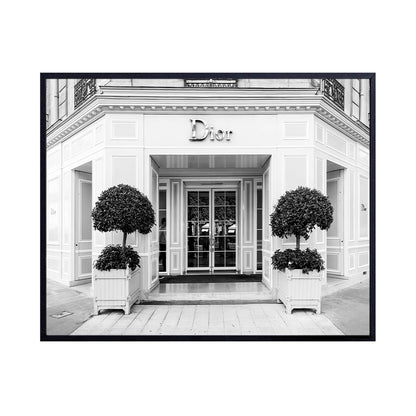 Glam Wall Decor Photo of Christian Dior Store - High Fashion Design Wall Art Picture - Designer Decor - Glamour Art Gift for Women - Designer Fashion Luxury Couture Home Decoration Poster 8x10