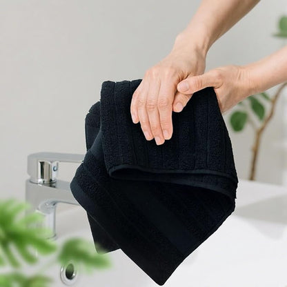 Jacquotha 2-Pack Bathroom Hand Towels Ribbed – Guest Room & Spa Premium Cotton