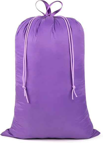 Heavy Duty Laundry Bag with Handles, Extra Large Drawstring Bag, Laundry Hamper