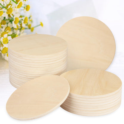 12 PCS 12 Inch Unfinished Wood Circles, Thickness 6mm, Wooden Rounds for Crafts, Wood Discs for DIY Painting Decorations, Weddings and Parties,by GNIEMCKIN