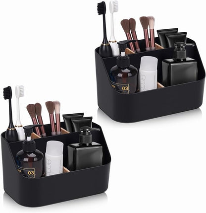 Set of 2Toothbrush Holder for Bathrooms, Bathroom Organizer Countertop