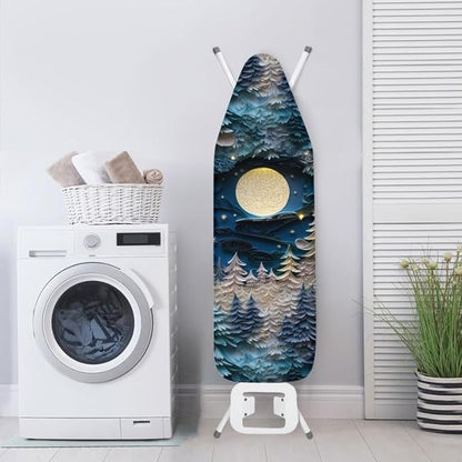 Origami Moon Pine Tree Ironing Board Cover Paper Carving Starry Night Home Iron