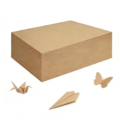 200 Sheets Brown Kraft Paper for Wrapping Gifts Bouquet 12”x 17”Construction Paper for Art Craft Drawing Supplies Kraft Sheets for Packing Moving Shipping