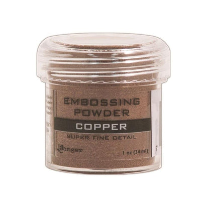 Ranger - Heat Embossing Powder for Cardmaking - Metallic - Gold, Silver, Platinum, Copper & Princess Gold - 5 Item Bundle
