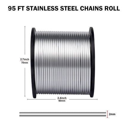 14 Gauge Aluminum Wire for Craft, 95 Feet 2mm Silver Bendable Flexible Aluminum Armature Crafting Wire Roll Bulk for Sculpting DIY Crafts Jewelry Making
