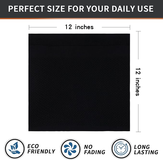 Homaxy 100% Cotton Dish Cloths, 12 Pack