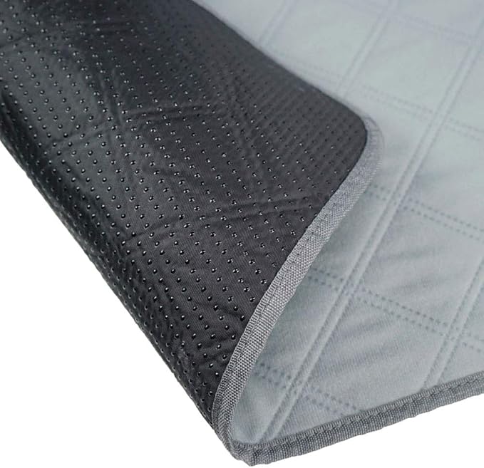 RIOUSSI Washable Pee Pads for Dogs, Reusable, Absorbent, Leakproof, Non Slip Pet Puppy Pads for Potty Training. Light Gray, 18x24 Inch(4pack)