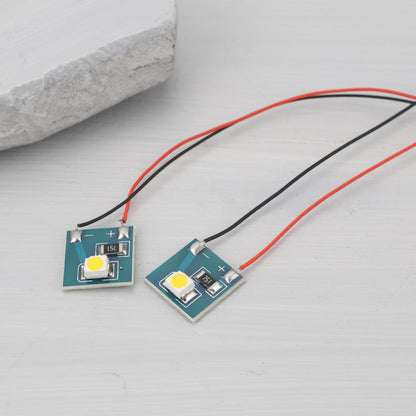 OTOTEC 10pcs 12v LED Light Board Model Railway Building Interior Lighting Warm White LED Compatible with Hornby OO HO Model with Wire
