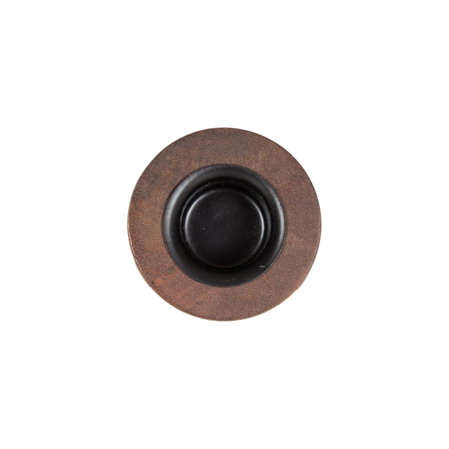 Kate and Laurel Pico Modern Three-Piece Mango Wood Taper Candle Holder Set, Set of 3, Walnut Brown, Transitional Wooden Candlestick Holders for Dining Table or Fireplace Mantel Display