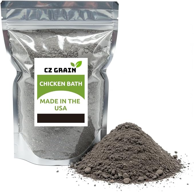World’s Best Chicken Dust Bath – Natural Wood Ash, Sand & Fine Dust Blend – Safe for All Chickens (5 Pounds)