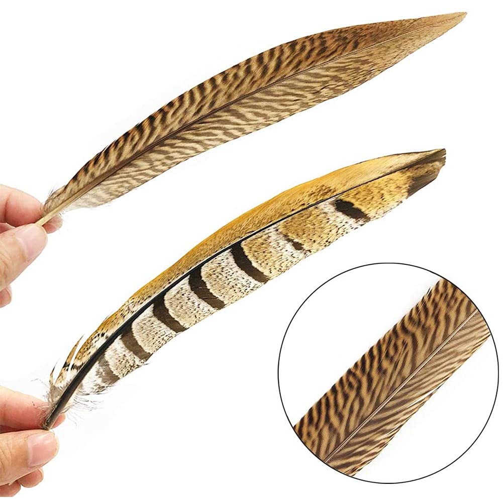 Flying Feathers Natural Pheasant Feathers 4 Style 15-20cm 12pcs Natural Feathers for DIY Craft Home Party Decorations FF03…