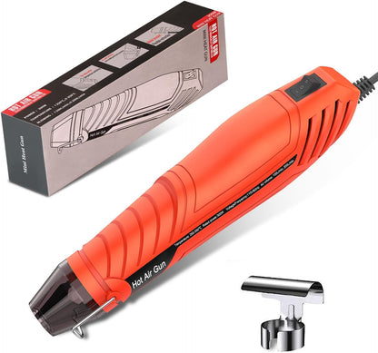 LDK Heat Gun for Crafting, Mini Dual Temp Hot Air Gun Tool with Reflector Nozzle for Epoxy Resin, Shrink Wrapping, Vinyl Wrap, Embossing, Electronics, Candle Making, Phone Repair & DIY