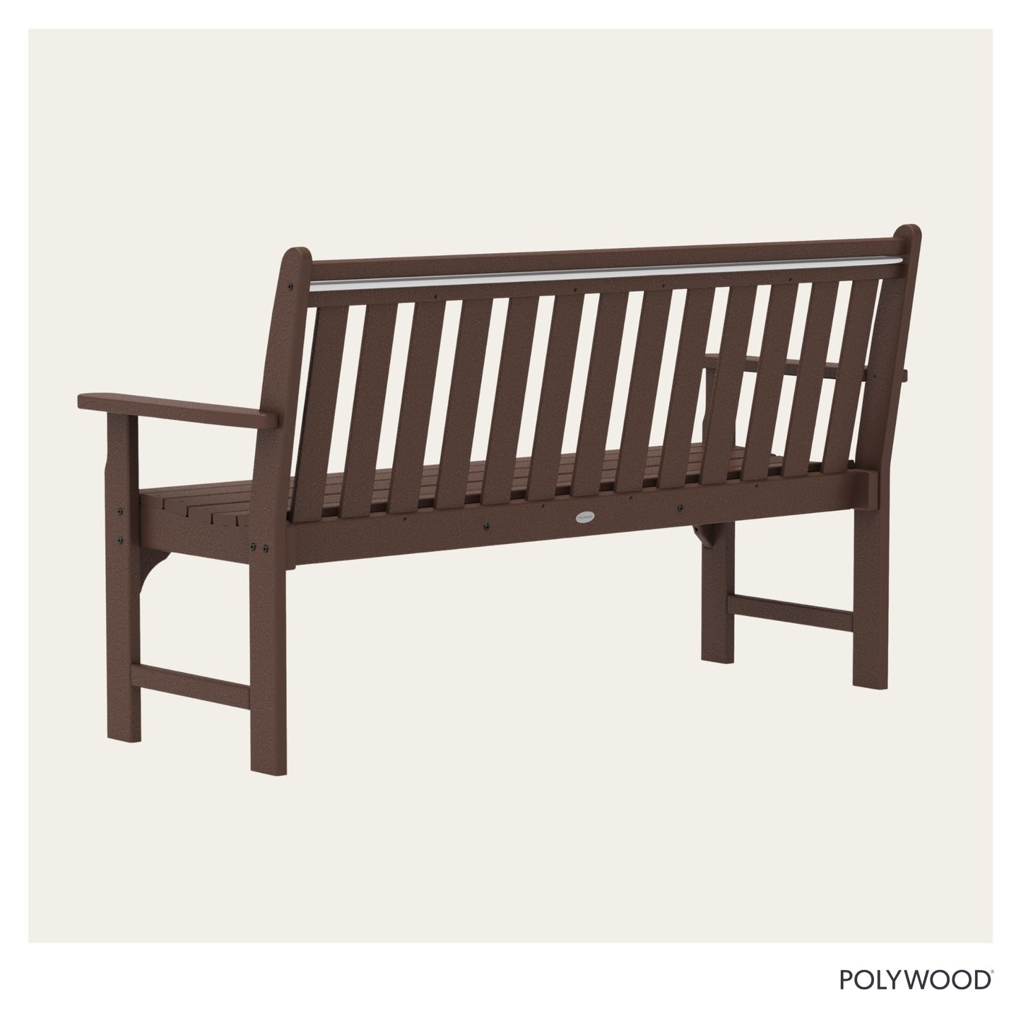 POLYWOOD GNB60MA Vineyard 60" Bench, Mahogany