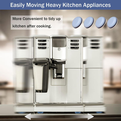 24Pcs Appliance Sliders, 3/4” Small Self-Adhesive Appliance Sliders for Heavy Kitchen Appliances, Slide Smooth on Countertop, Compatible with Most Kitchen Appliances