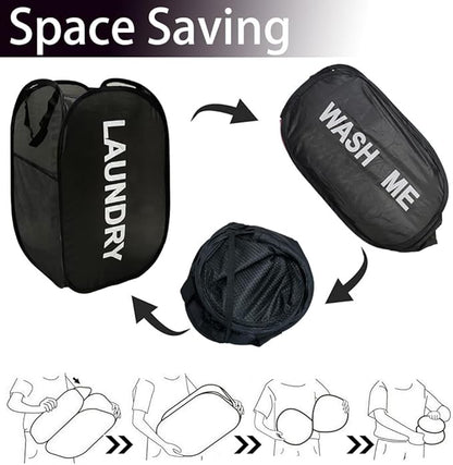 Collapsible Laundry Basket Foldable Laundry Hamper Pop Up Basket Dirty Clothes