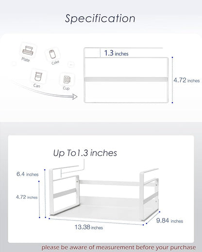 Nxconsu 2Pack Under Shelf Storage Basket Organizer Hanging Holder