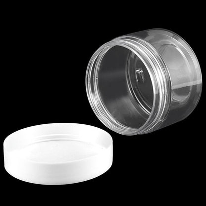 ZOENHOU 46 PCS 4 OZ Clear Slime Containers with White Lids, Food-Grade Plastic Storage Containers, BPA-Free, Wide-mouthed Plastic Jars for Beauty Products, Kitchen Household Food Storage