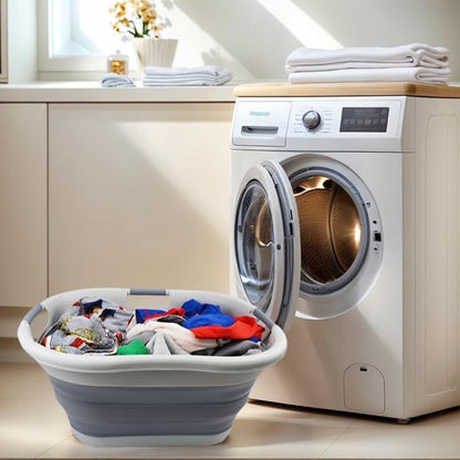 SAMMART 40L Collapsible Plastic Laundry Basket