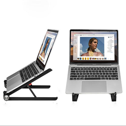 Adjustable Laptop Stand for Desk, Portable Notebook Riser Fits 12 13 14 15 16 17 18 Inch Gaming Laptops & All Computers, Reinforced Nylon+304 Stainless Steel+Silicone, Ergonomic Desktop Stand Holder