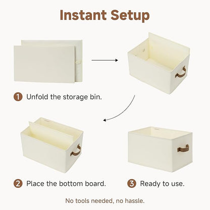 StorageWorks Closet Organizers and Storage Bins, Foldable Shelf Baskets