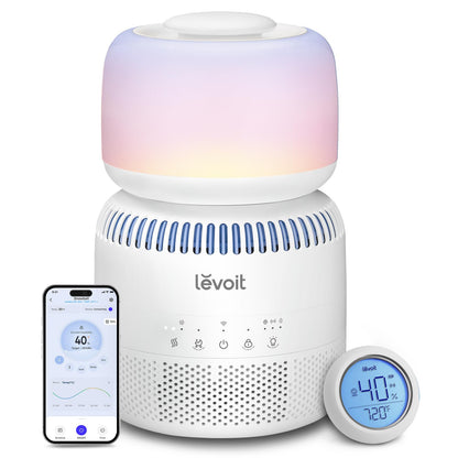 LEVOIT Humidifiers for Bedroom, Quiet (3L Water Tank) Cool Mist Top Fill Essential Oil Diffuser with 25Watt for Home Large Room, 360° Nozzle, Rapid Ultrasonic Humidification for Baby Nursery and Plant