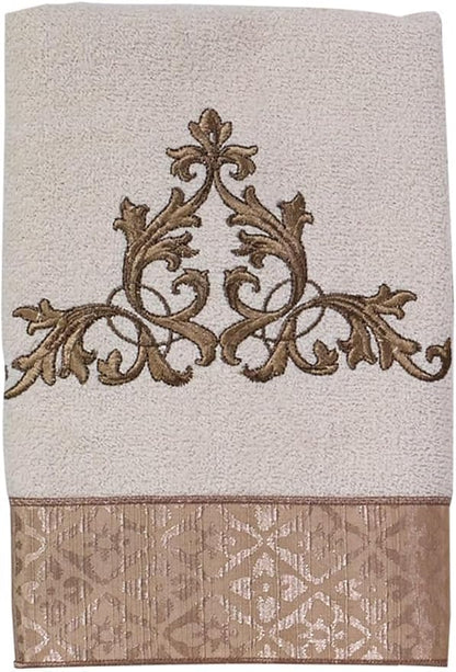 Avanti Linens - Bath Towel, Soft & Absorbent Cotton Towel, Embroidered Bathroom