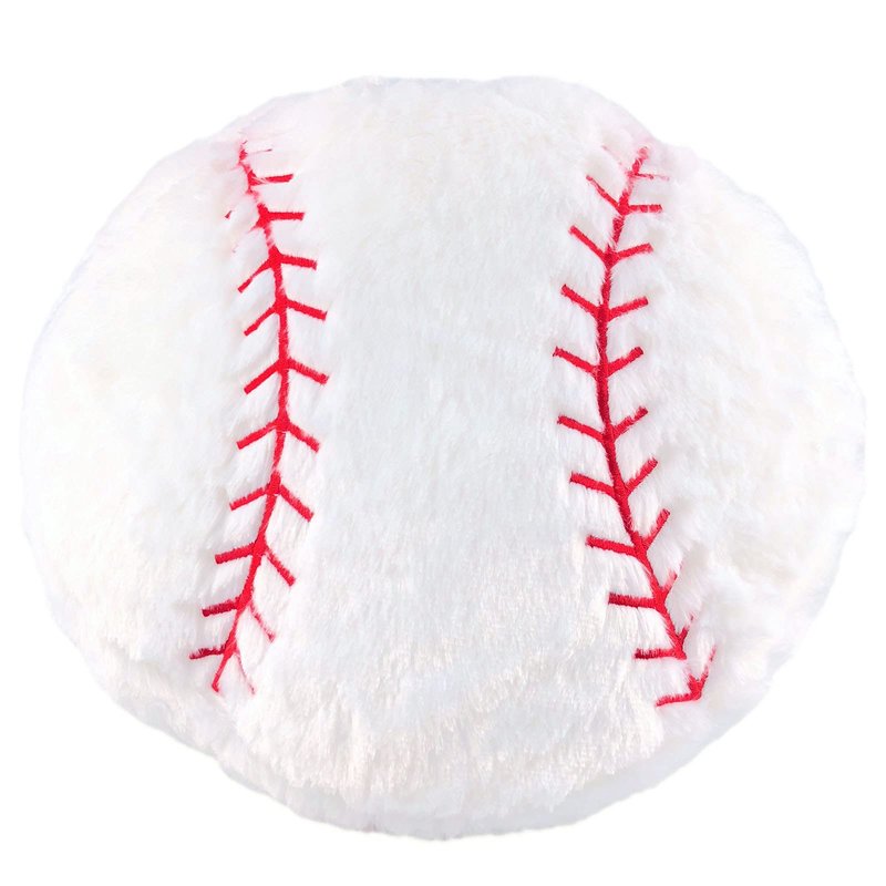 CHORONMO Baseball Plush Pillow - Soft Stuffed Fluffy Toy, Durable Round Sports Gift for Kids Room Decor