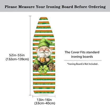 Sprowallow Striped Leaves Ironing Board Covers