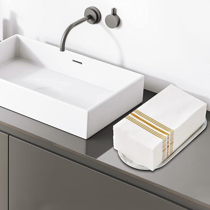 Vplus 300 PACK Guest Towels Disposable Bathroom, Decorative Bathroom Napkins