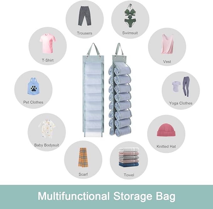 Legging Organizer with 16 Roll Compartments