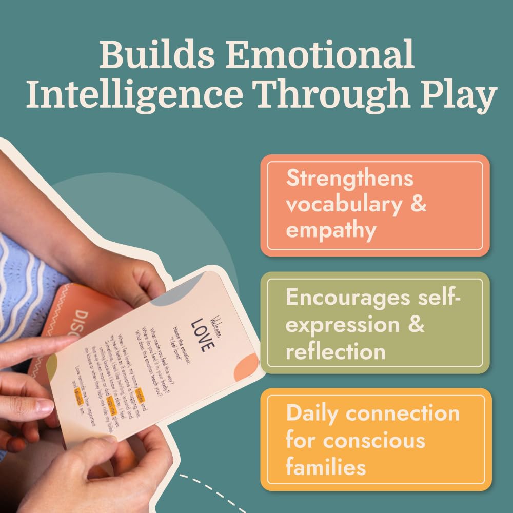Samma Sati Emotion Flashcards – 25 Emotion Cards for Toddlers - Help Toddlers Identify Emotions – Emotion Cards for Kids – Fun Illustrations Mixed Emotions Card Deck & Feelings Card - 2-8 Years