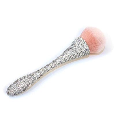 WOKOTO 1pcs White Shiny Rhinestone Nail Art Dust Brushes