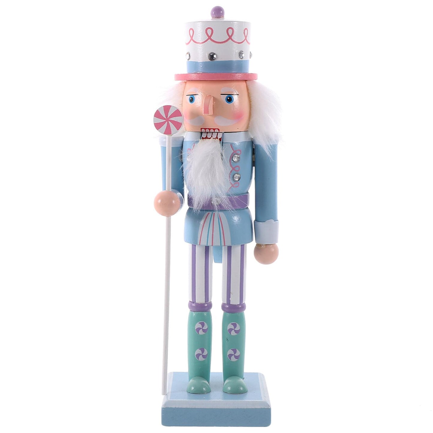 1Pcs Holiday Wooden Nutcracker Christmas Decorations Nutcracker Figures Festive Collectible Nutcracker Ornament for Festival Party
