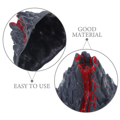Toyvian Realistic Volcano Model Toy, 2.76inch Simulation Lava Volcano Figure for Science Projects School Dioramas Miniature Landscape Ornament Cake Toppers Educational Science Kit for Kids