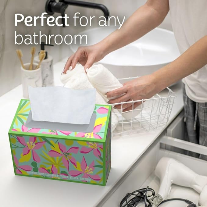 Kleenex Disposable Paper Hand Towels, 6 Boxes, 60 Tissues per Box, Packaging