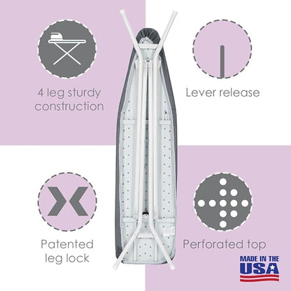 Full Size Ironing Board Made in USA – Dark Grey by Seymour Home Products 4