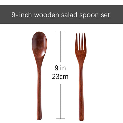 LiTY Glass Salad Bowl Set, 9″ Medium Salad Servers with Acacia Wood Base and Salad Serving Utensils, for Party, Fruits, Popcorn, Chips, Pasta, Kitchen Must-Have
